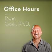 Graphic reading Office Hours with Ryan Goei with a photo of Ryan, a bald man